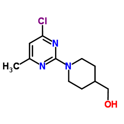 [1-(4-Chloro-6-methyl-2-pyrimidinyl)-4-piperidinyl]methanol Structure