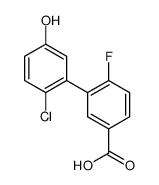 3-(2-chloro-5-hydroxyphenyl)-4-fluorobenzoic acid结构式