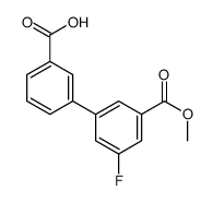 3-(3-fluoro-5-methoxycarbonylphenyl)benzoic acid Structure