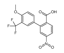 2-[4-methoxy-3-(trifluoromethyl)phenyl]-4-nitrobenzoic acid结构式