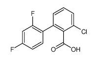 2-chloro-6-(2,4-difluorophenyl)benzoic acid结构式