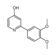 2-(3,4-dimethoxyphenyl)-1H-pyridin-4-one Structure