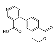 4-(4-ethoxycarbonylphenyl)pyridine-3-carboxylic acid Structure