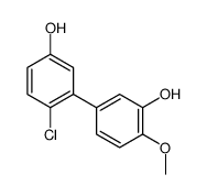 5-(2-chloro-5-hydroxyphenyl)-2-methoxyphenol结构式