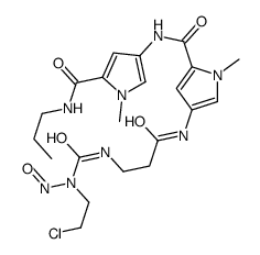 4-[3-[[2-chloroethyl(nitroso)carbamoyl]amino]propanoylamino]-1-methyl-N-[1-methyl-5-(propylcarbamoyl)pyrrol-3-yl]pyrrole-2-carboxamide结构式