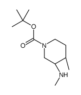tert-butyl (3S,4S)-4-methyl-3-(methylamino)piperidine-1-carboxylate结构式