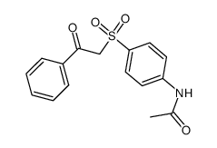 N-(4-((2-oxo-2-phenylethyl)sulfonyl)phenyl)acetamide结构式