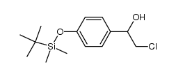 1-(4-(tert-butyldimethylsilyloxy)phenyl)-2-chloroethanol结构式