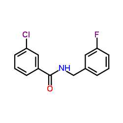 3-Chloro-N-(3-fluorobenzyl)benzamide Structure