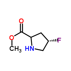 4-Fluoro-pyrrolidine-2-carboxylic acid Methyl ester结构式