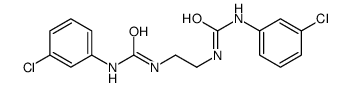 1-(3-chlorophenyl)-3-[2-[(3-chlorophenyl)carbamoylamino]ethyl]urea结构式