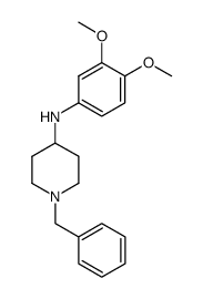 N-benzyl-4-(3,4-dimethoxyanilino)piperidine结构式