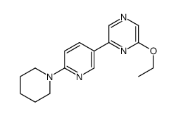 2-ethoxy-6-(6-piperidin-1-ylpyridin-3-yl)pyrazine Structure