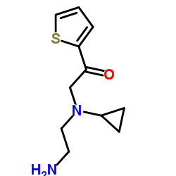 2-[(2-Aminoethyl)(cyclopropyl)amino]-1-(2-thienyl)ethanone结构式