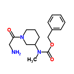 Benzyl (1-glycyl-3-piperidinyl)methylcarbamate结构式