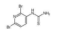 1-(2,6-dibromopyridin-3-yl)thiourea Structure