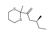 (S)-2-methyl-2-(4-methylhex-1-en-2-yl)-1,3-dithiane结构式