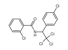 2-chloro-N-(2,2,2-trichloro-1-(4-chlorophenyl)ethyl)benzamide结构式