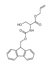 prop-2-en-1-yl (2S)-2-({[(9H-fluoren-9-yl)methoxy]carbonyl}amino)-3-hydroxypropanoate结构式