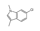 6-chloro-1,3-dimethylindole结构式