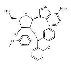 2'-S-[9-(4-methoxyphenyl)xanthen-9-yl]-2'-thioadenosine Structure