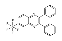 6-(Pentafluoro-λ6-sulfanyl)-2,3-diphenylquinoxaline结构式