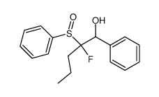 2-fluoro-1-phenyl-2-(phenylsulfinyl)pentan-1-ol Structure