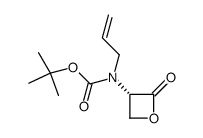 (S)-N-allyl-N-(tert-butoxycarbonyl)-3-amino-2-oxetanone Structure