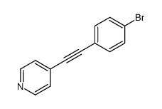 1-(4-bromophenyl)-2-(4-pyridyl)acetylene Structure
