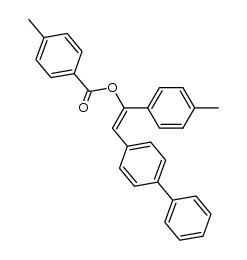 2-([1,1'-biphenyl]-4-yl)-1-(p-tolyl)vinyl 4-methylbenzoate Structure