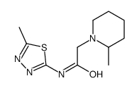 2-(2-methylpiperidin-1-yl)-N-(5-methyl-1,3,4-thiadiazol-2-yl)acetamide Structure