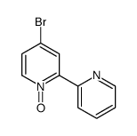 4-bromo-1-oxido-2-pyridin-2-ylpyridin-1-ium Structure