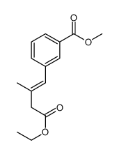 methyl 3-(4-ethoxy-2-methyl-4-oxobut-1-enyl)benzoate结构式