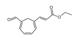 3-(6-Formyl-1,3,5-cycloheptatrien-1-yl)-(E)-2-propensaeure-ethylester结构式