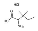2-amino-3,3-dimethylpentanoic acid hydrochloride Structure