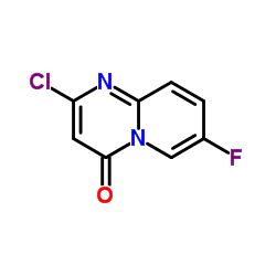 2-氯-7-氟-4H-吡啶[1,2-a]嘧啶-4-酮结构式