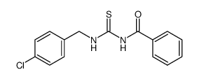 1-benzoyl-3-(4-chloro-benzyl)-thiourea Structure