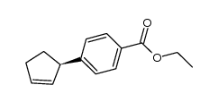(R)-3-[4-(ethoxycarbonyl)phenyl]cyclopentene Structure
