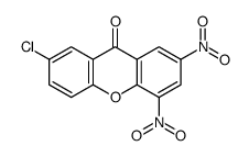 7-chloro-2,4-dinitroxanthen-9-one结构式