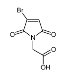 2-(3-bromo-2,5-dioxopyrrol-1-yl)acetic acid结构式