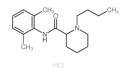 2-Piperidinecarboxamide,1-butyl-N-(2,6-dimethylphenyl)-, hydrochloride (1:?) structure