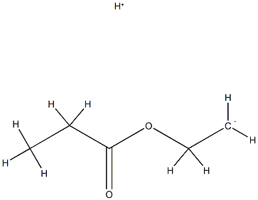 Ethyl,2-(1-oxopropoxy)-,conjugate monoacid (9CI) structure