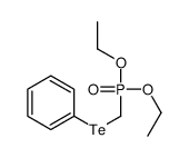 diethoxyphosphorylmethyltellanylbenzene Structure