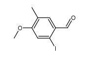 2-iodo-4-methoxy-5-methylbenzaldehyde结构式