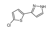 5-(5-Chloro-2-thienyl)-1H-pyrazole结构式