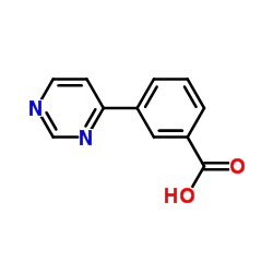 3-(4-Pyrimidinyl)benzoic acid structure
