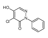 4-chloro-5-hydroxy-2-phenylpyridazin-3-one结构式