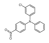 N-(3-Chlorophenyl)-N-(4-nitrophenyl)aniline structure