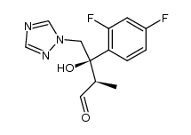 (2R,3R)-3-(2,4-difluorophenyl)-3-hydroxy-2-methyl-4-(1H-1,2,4-triazol-1-yl)butanal结构式