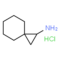 Spiro[2.5]octan-1-amine hydrochloride结构式